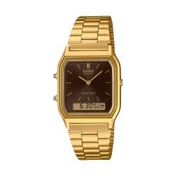 CASIO VINTAGE Mod. EDGY COLLECTION SUNRAY DIAL, GOLD- BLACK AQ-230GA-5AMQYES